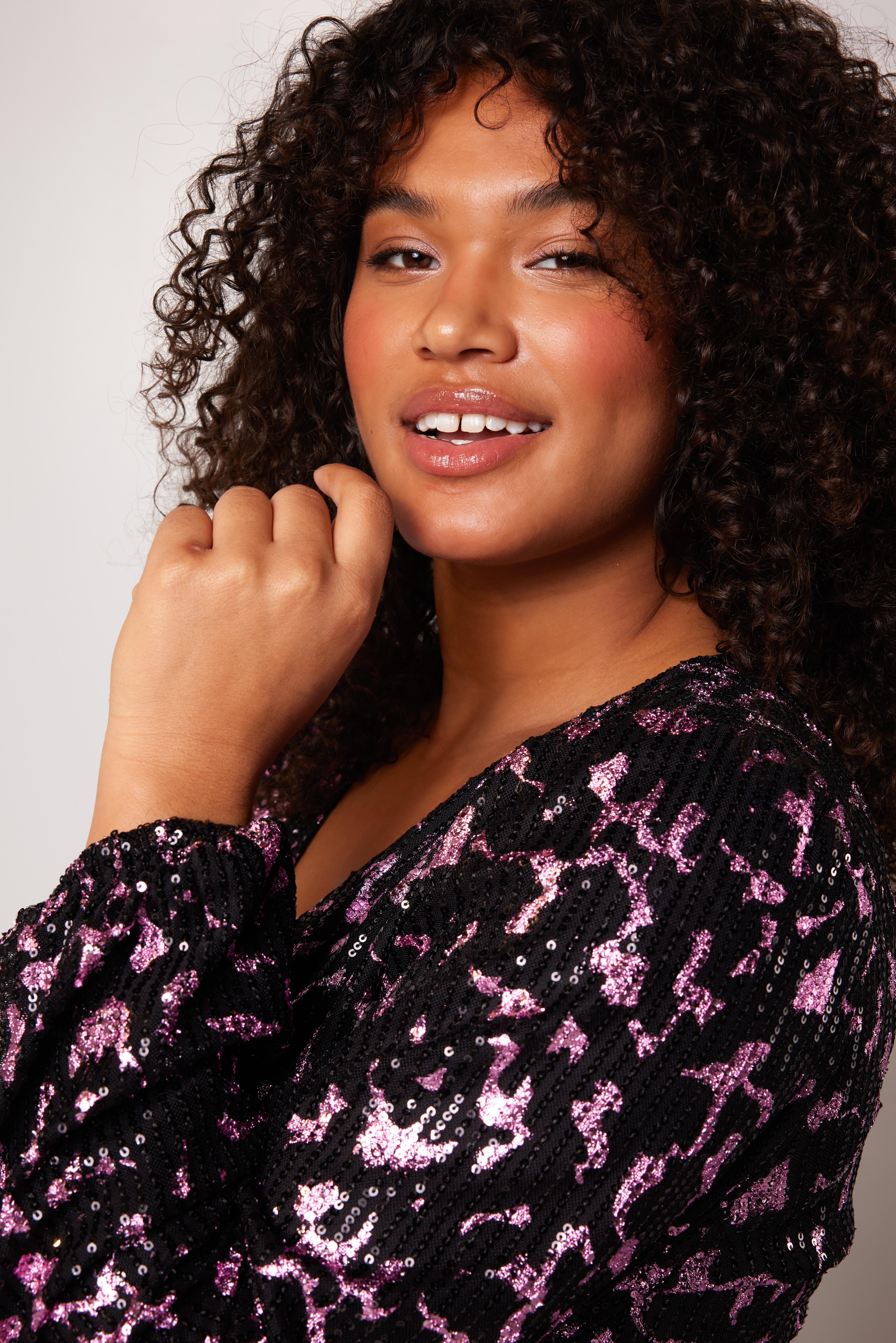 Jurk met pailletten  image number 5