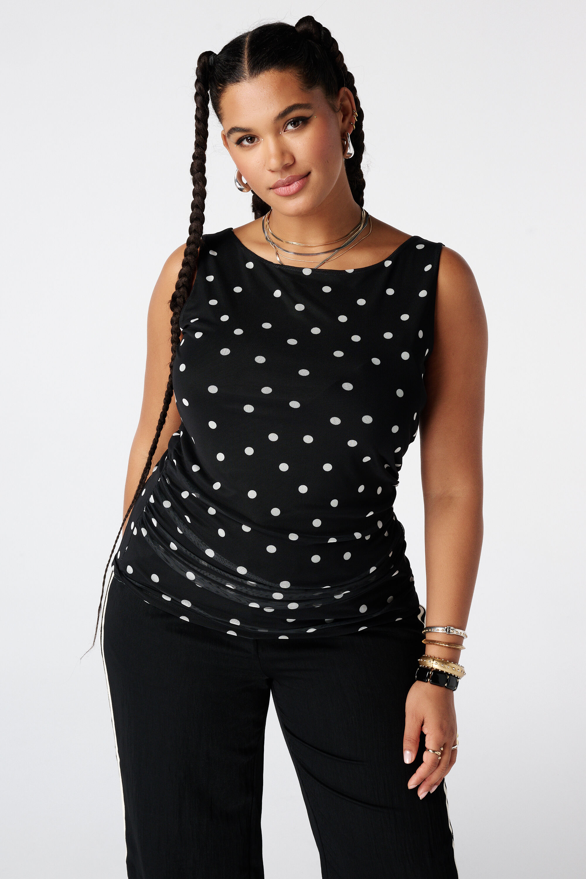 Mesh top met print