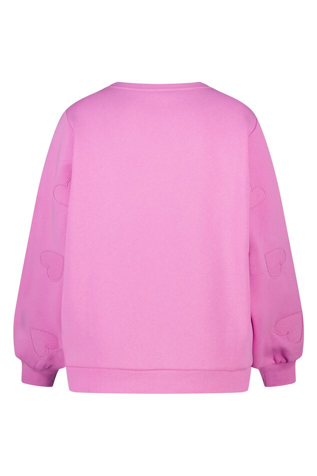 Sweater met geborduurde hartjes image number 2