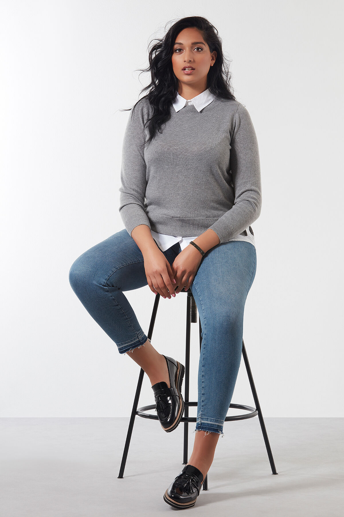 Blouse onder trui dames deals
