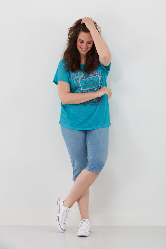 T-shirt met cactus print image number 0