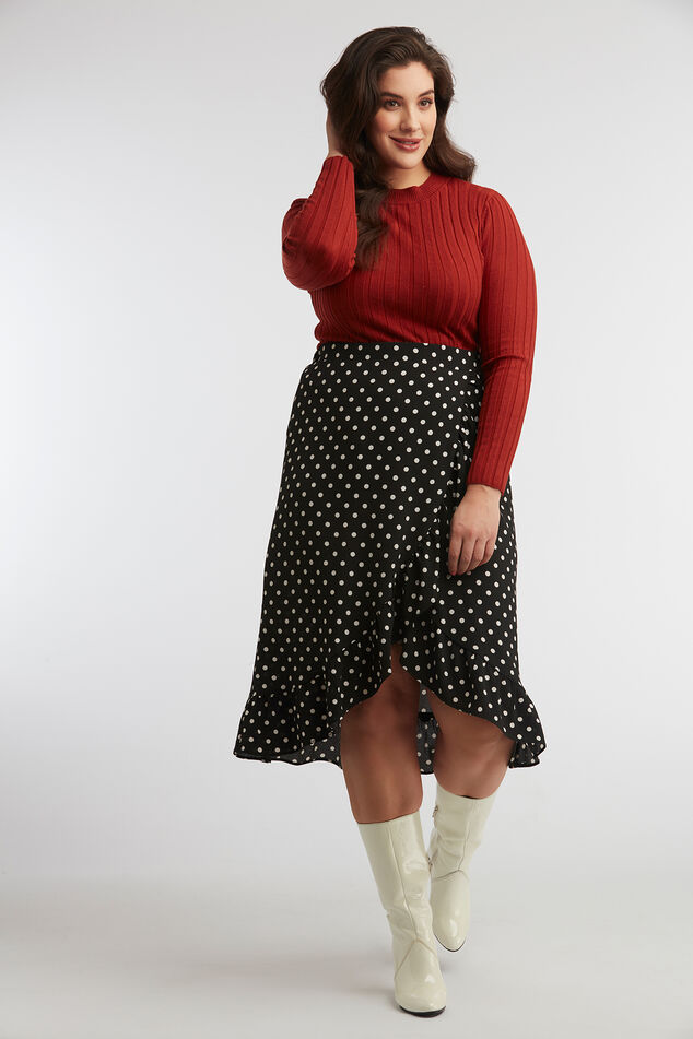 Overslagrok met stippenprint image number 0