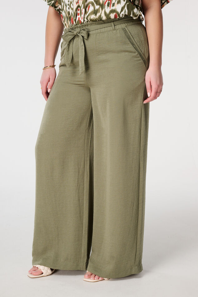 Broek met elastische taille image number 5