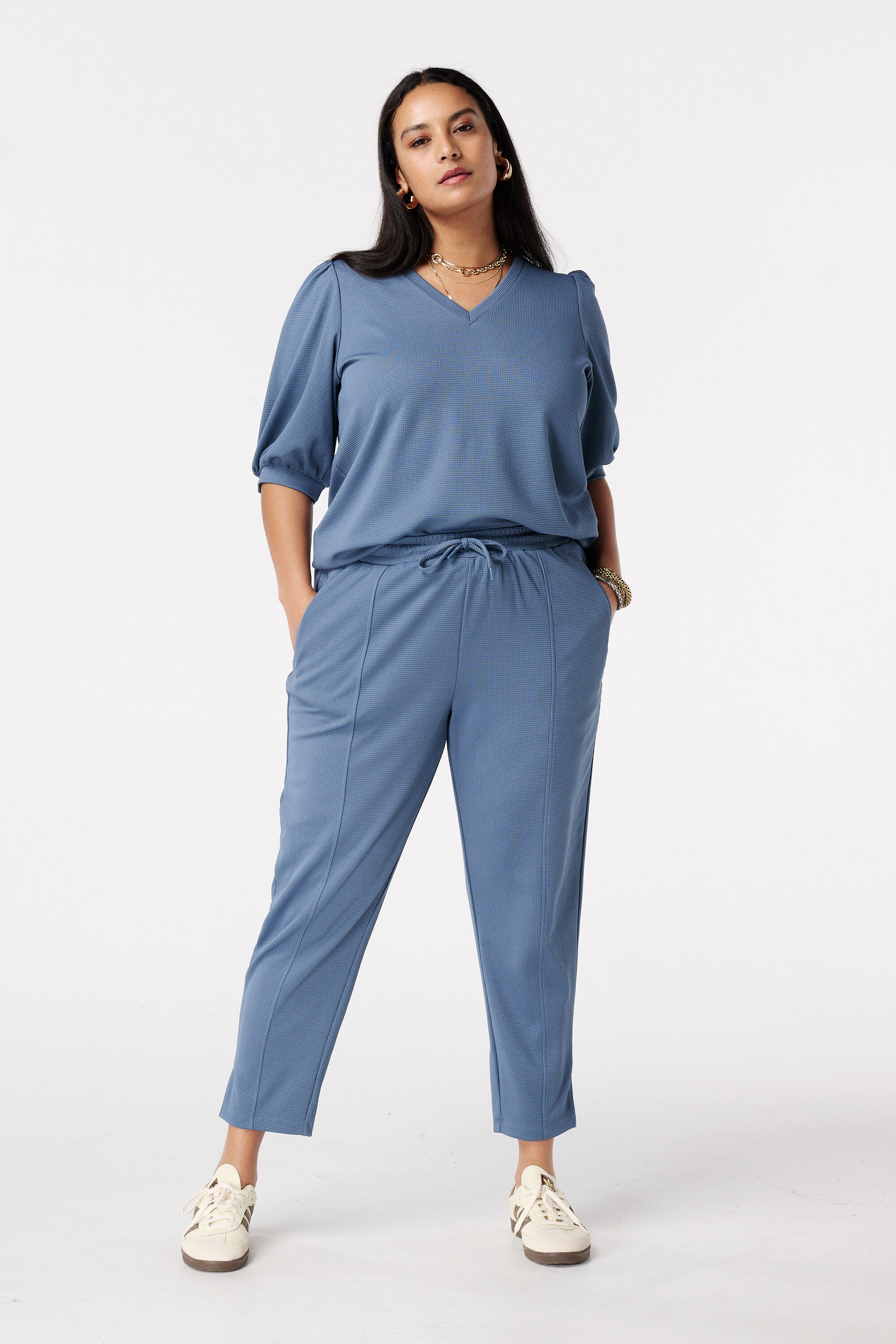 Broek met strikkoord