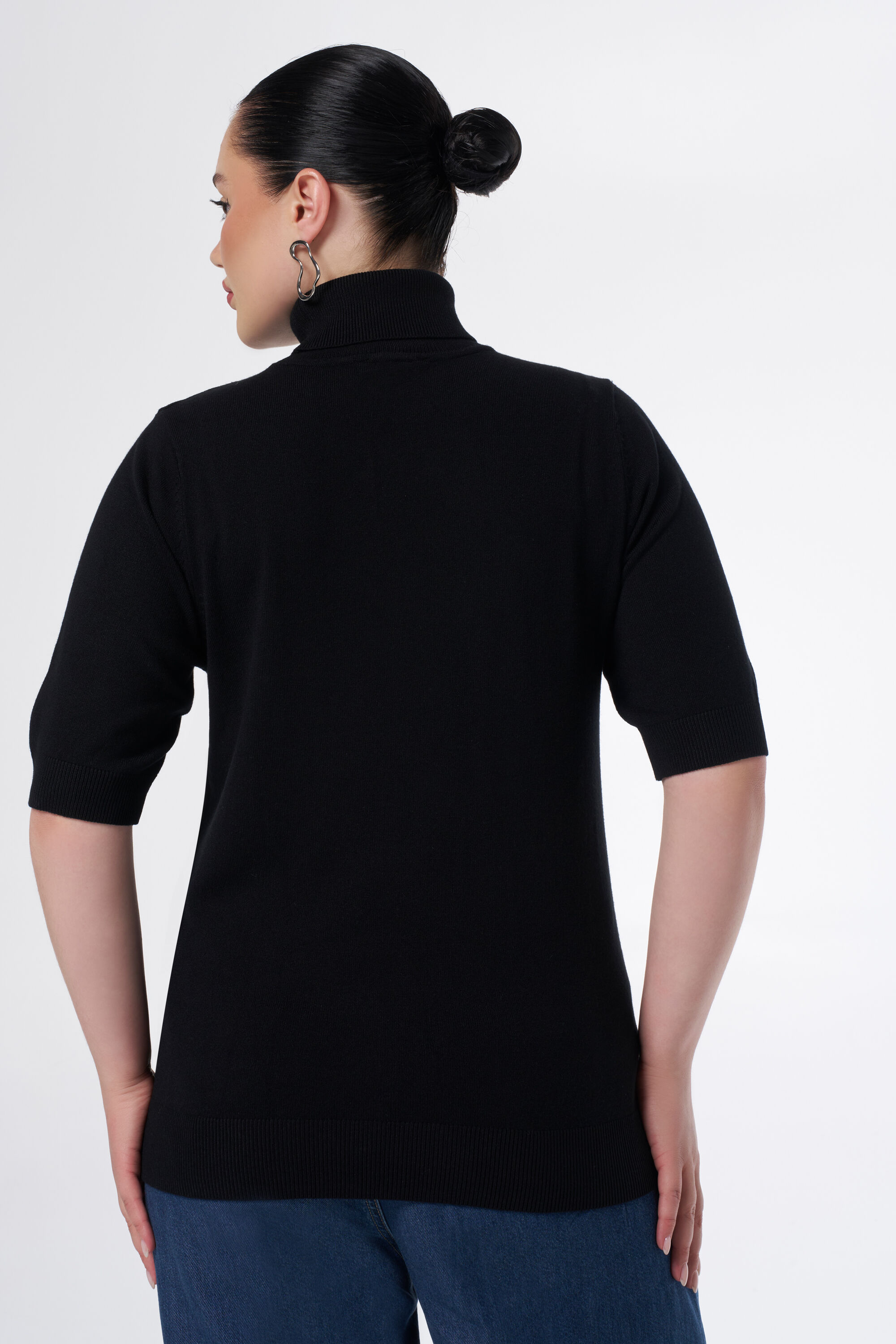 Zwarte trui met turtleneck on sale
