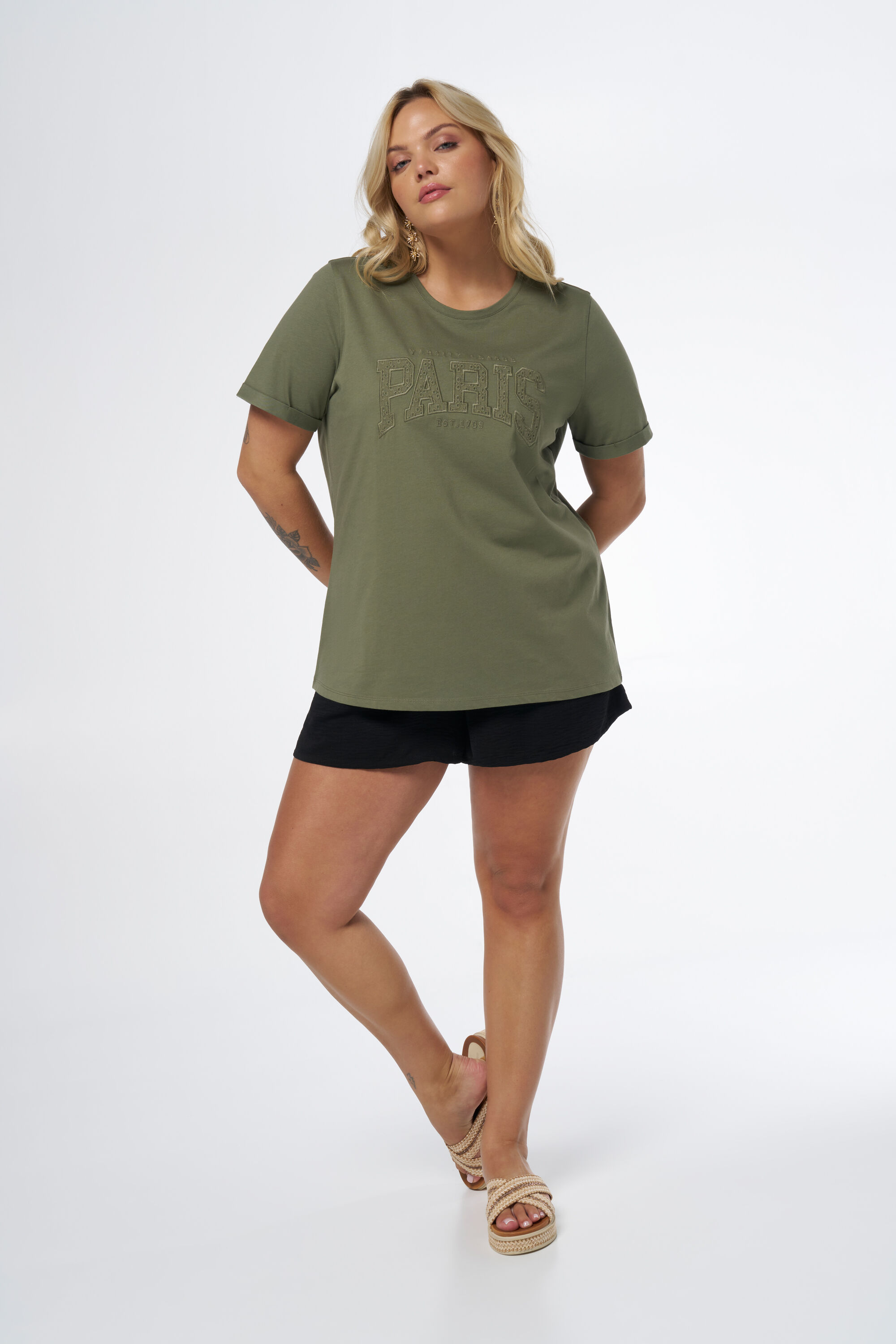 T-shirt met tekst  image number 5