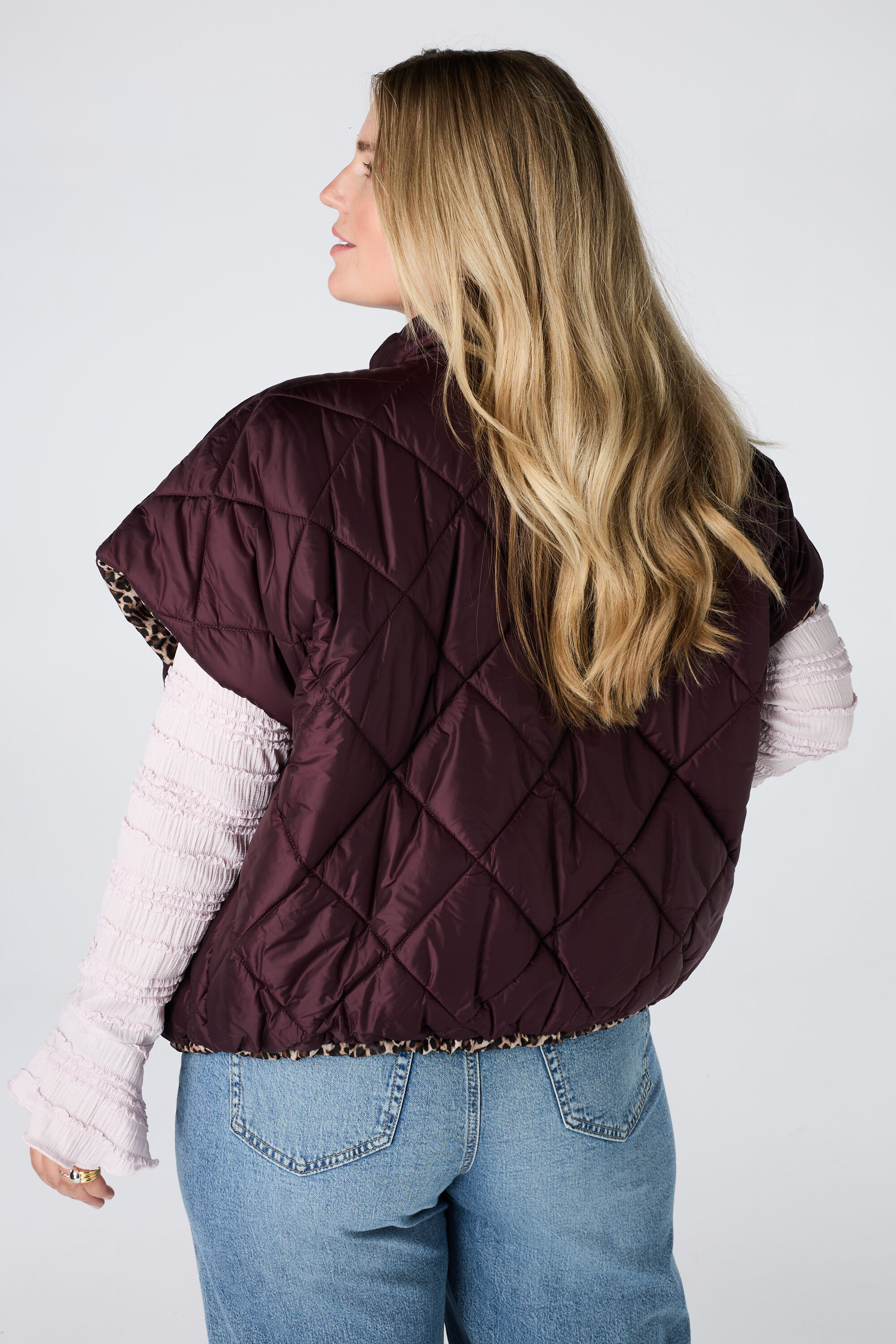 Reversible gewatteerde bodywarmer image number 3