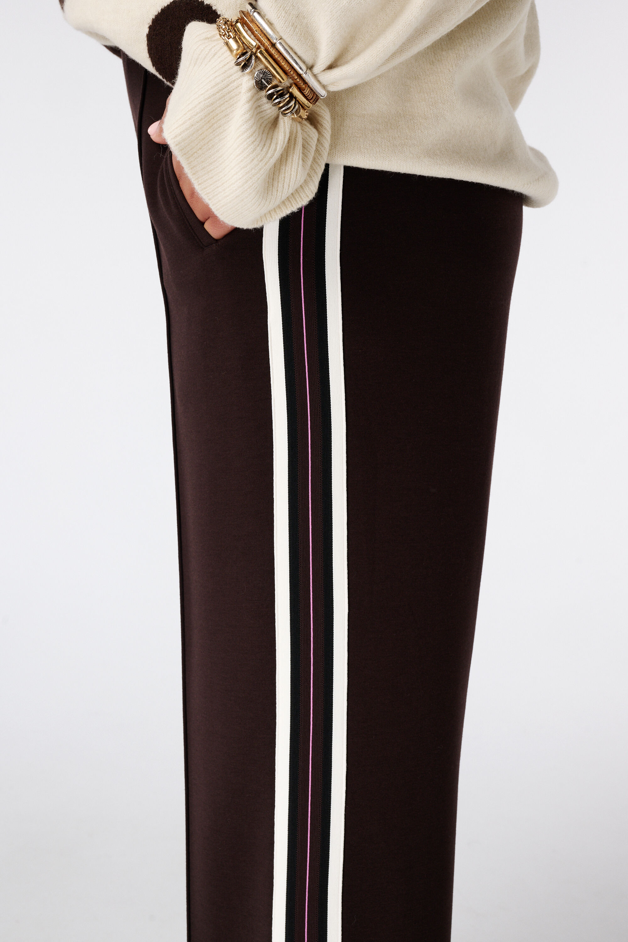 Broek met contraststreep image number 4