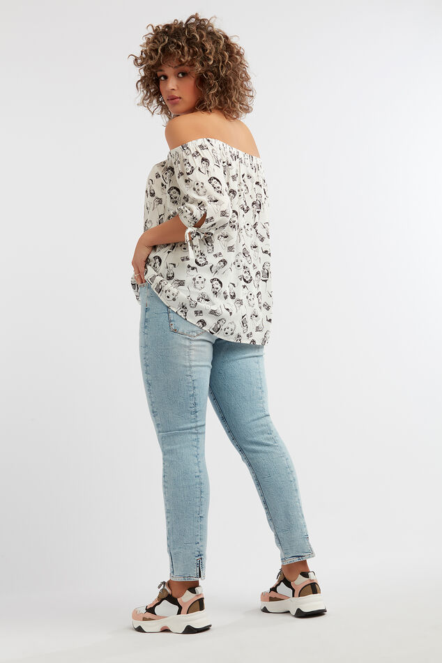 Slim leg jeans IRIS met splitjes  image number 4