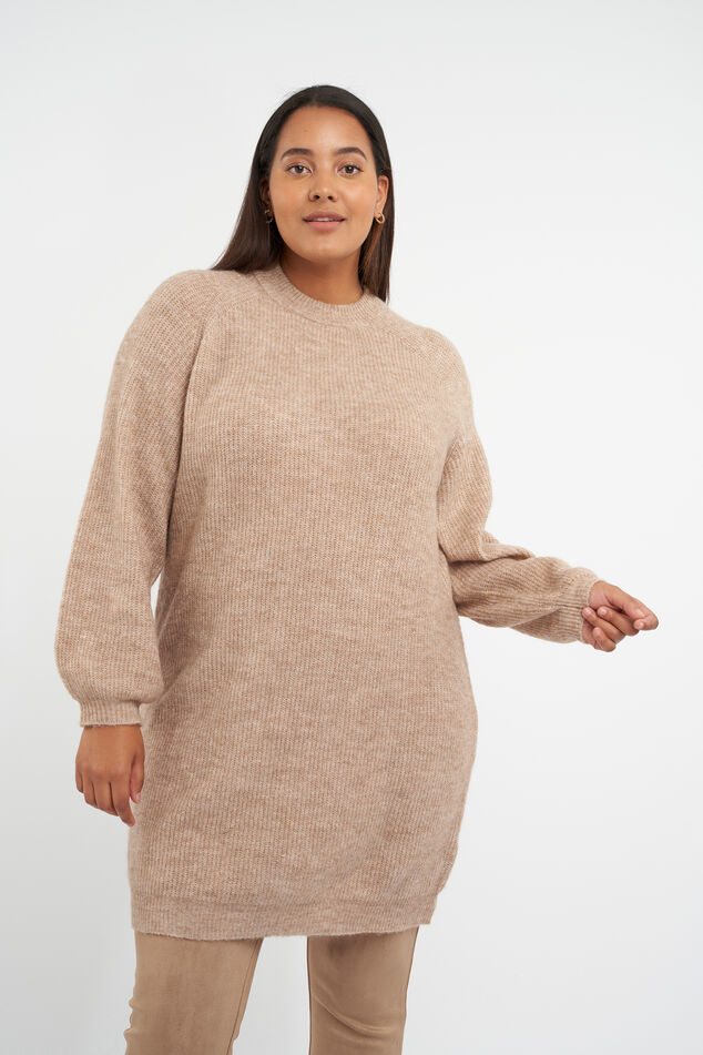 Gebreide lange trui image number 6