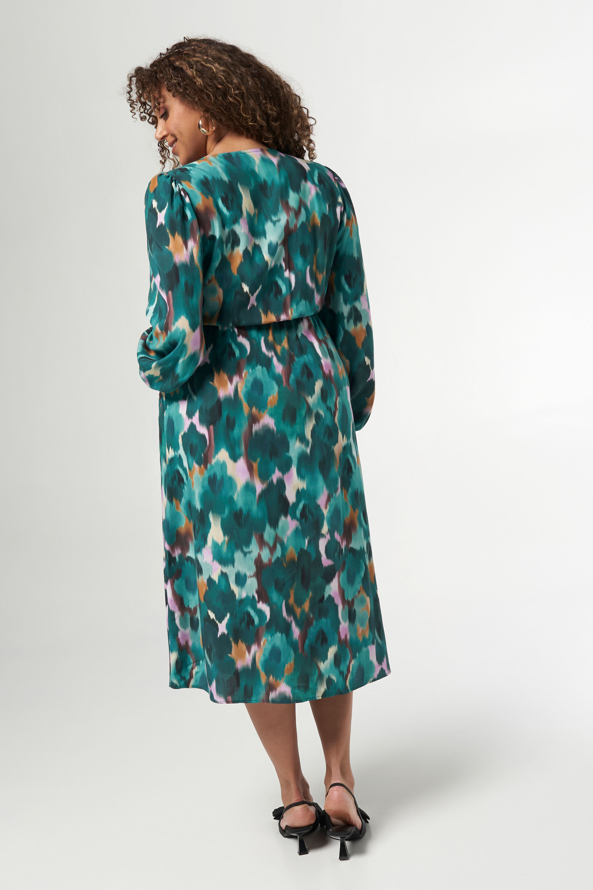 Midi jurk met print image number 3