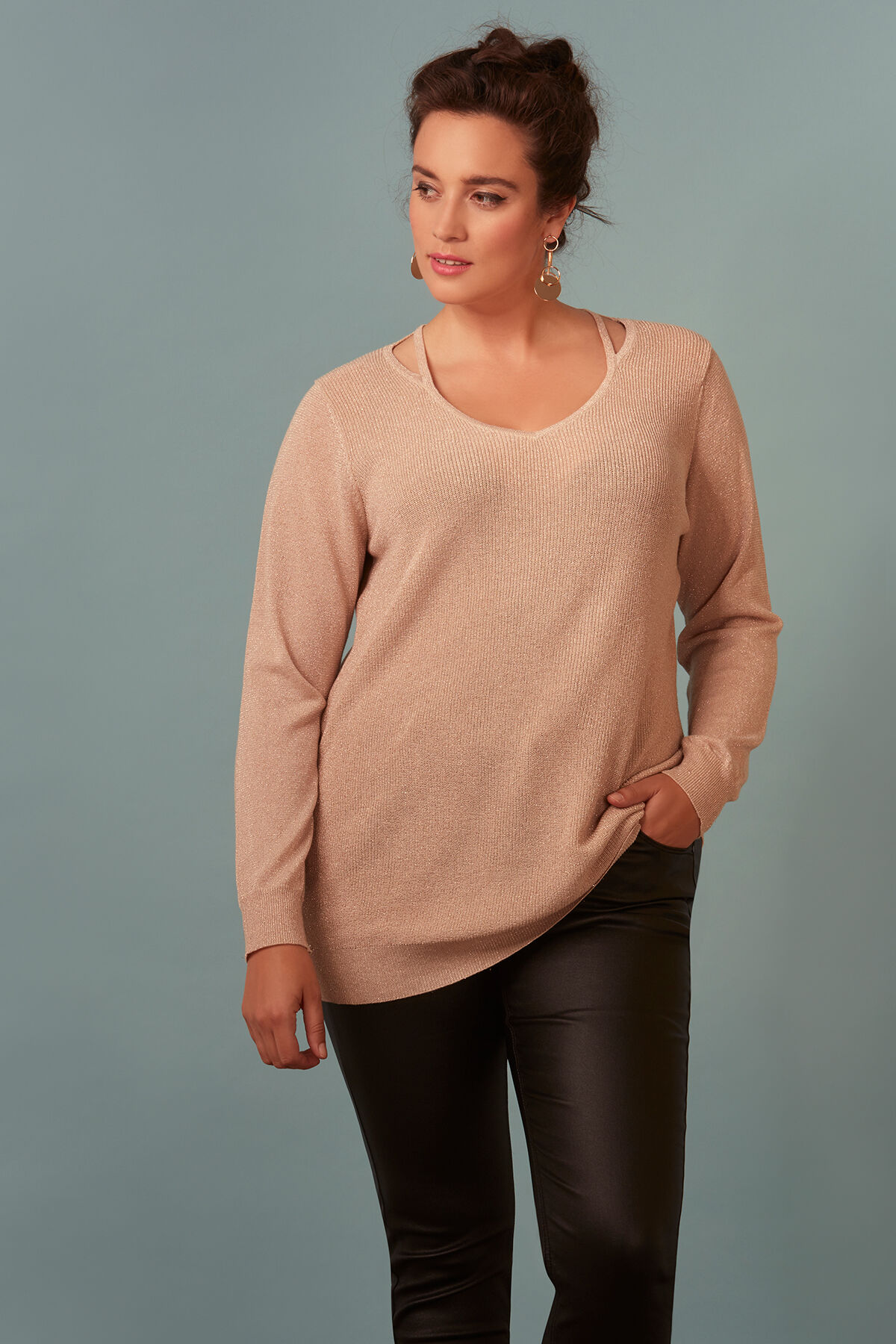 Trui met open detail image number 0