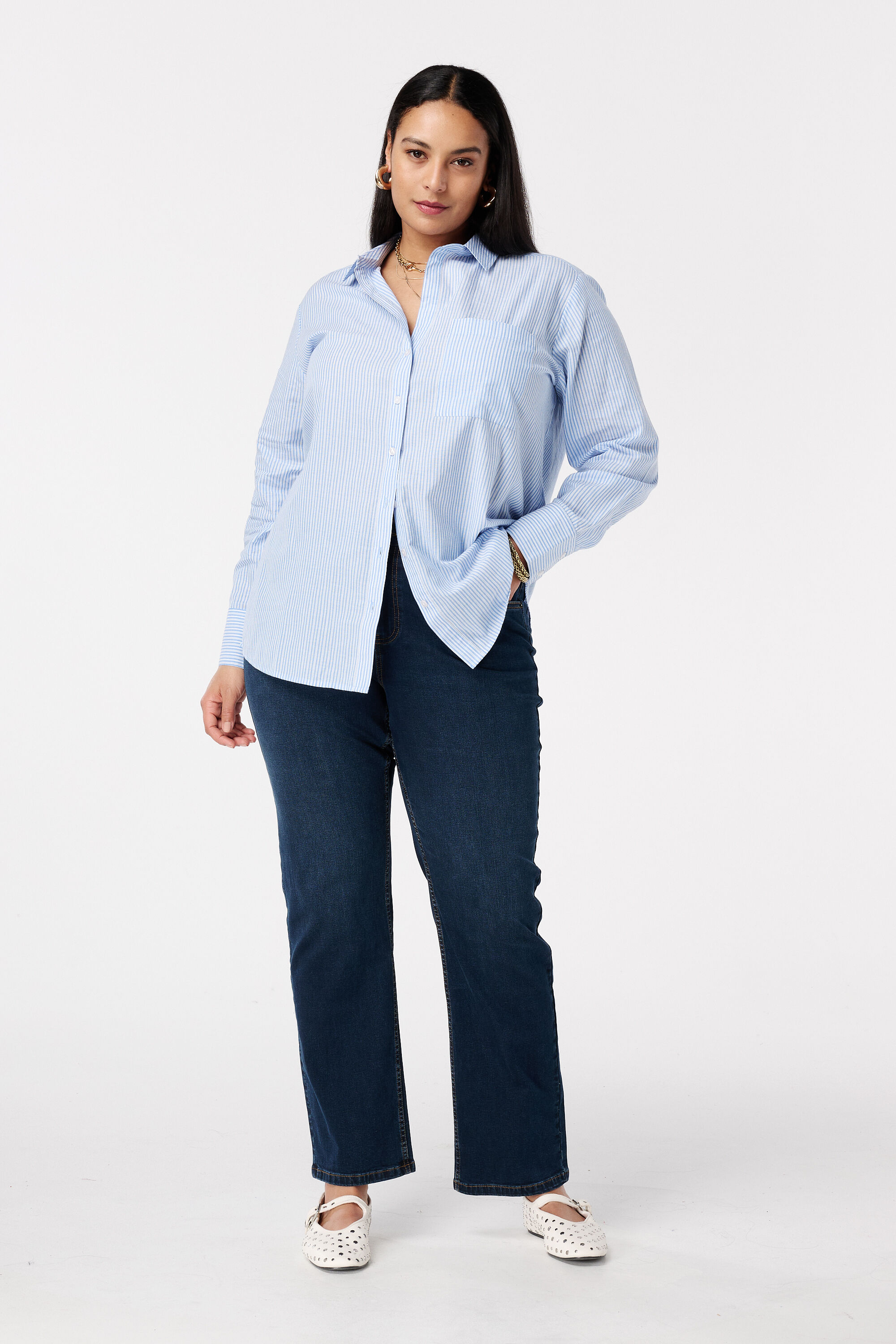 Gestreepte blouse image number 5