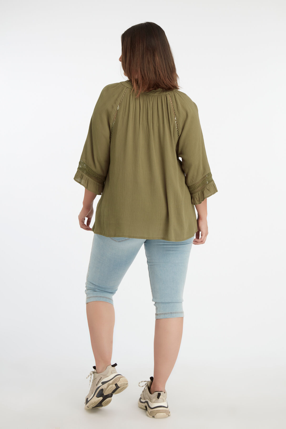 Blouse met opengewerkte details image number 4