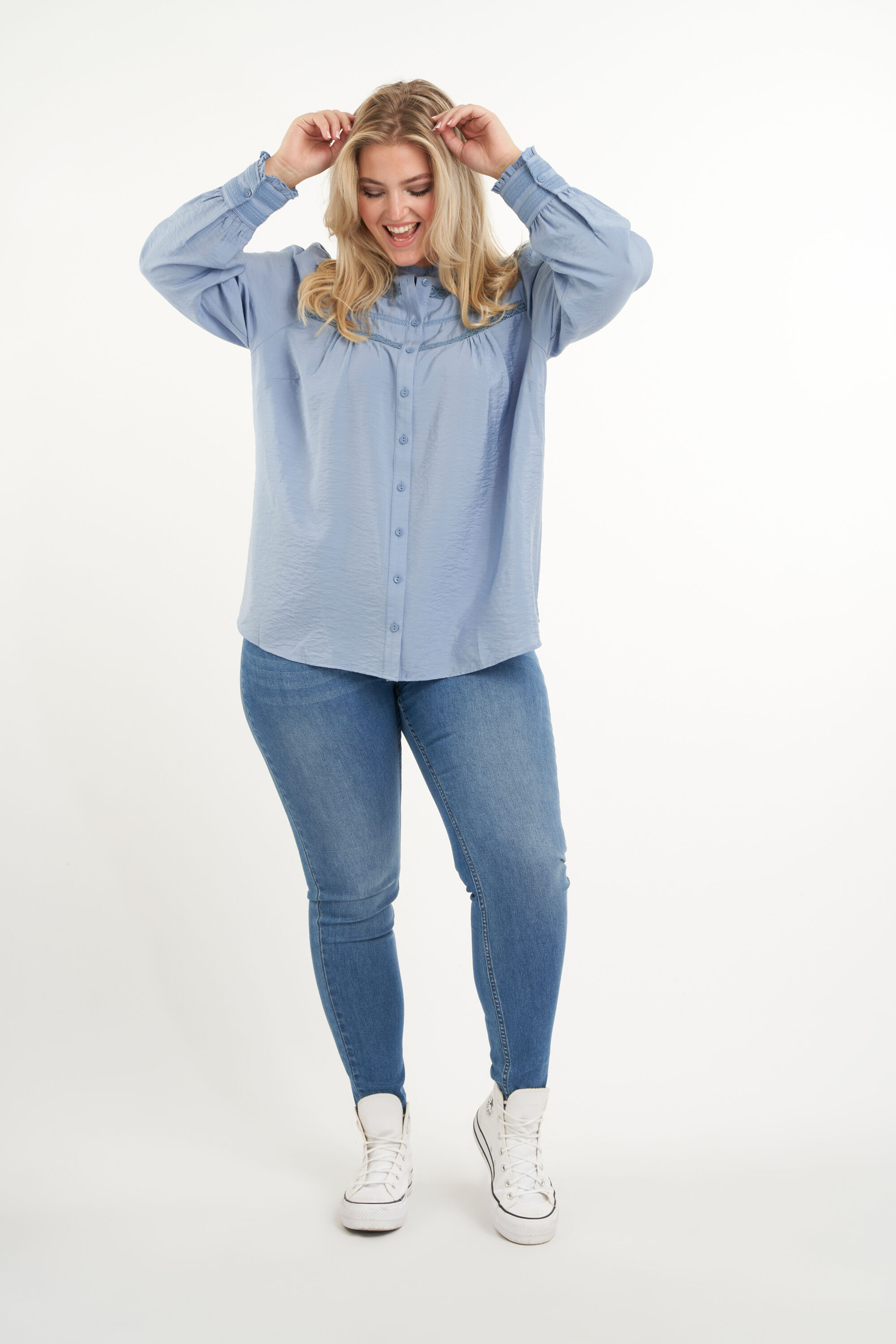 Blouse met kant image number 5