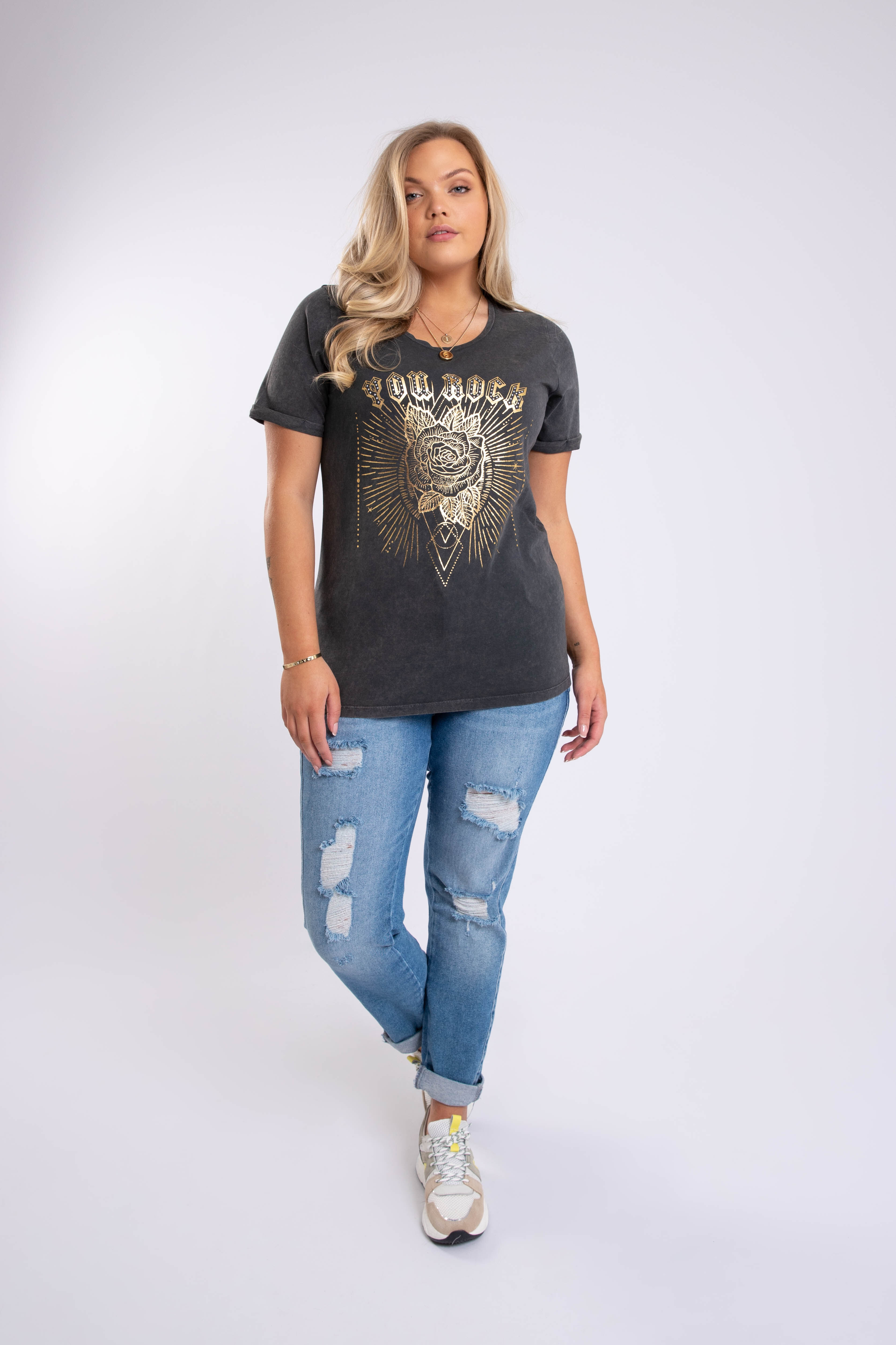 T-shirt met opdruk image number 4