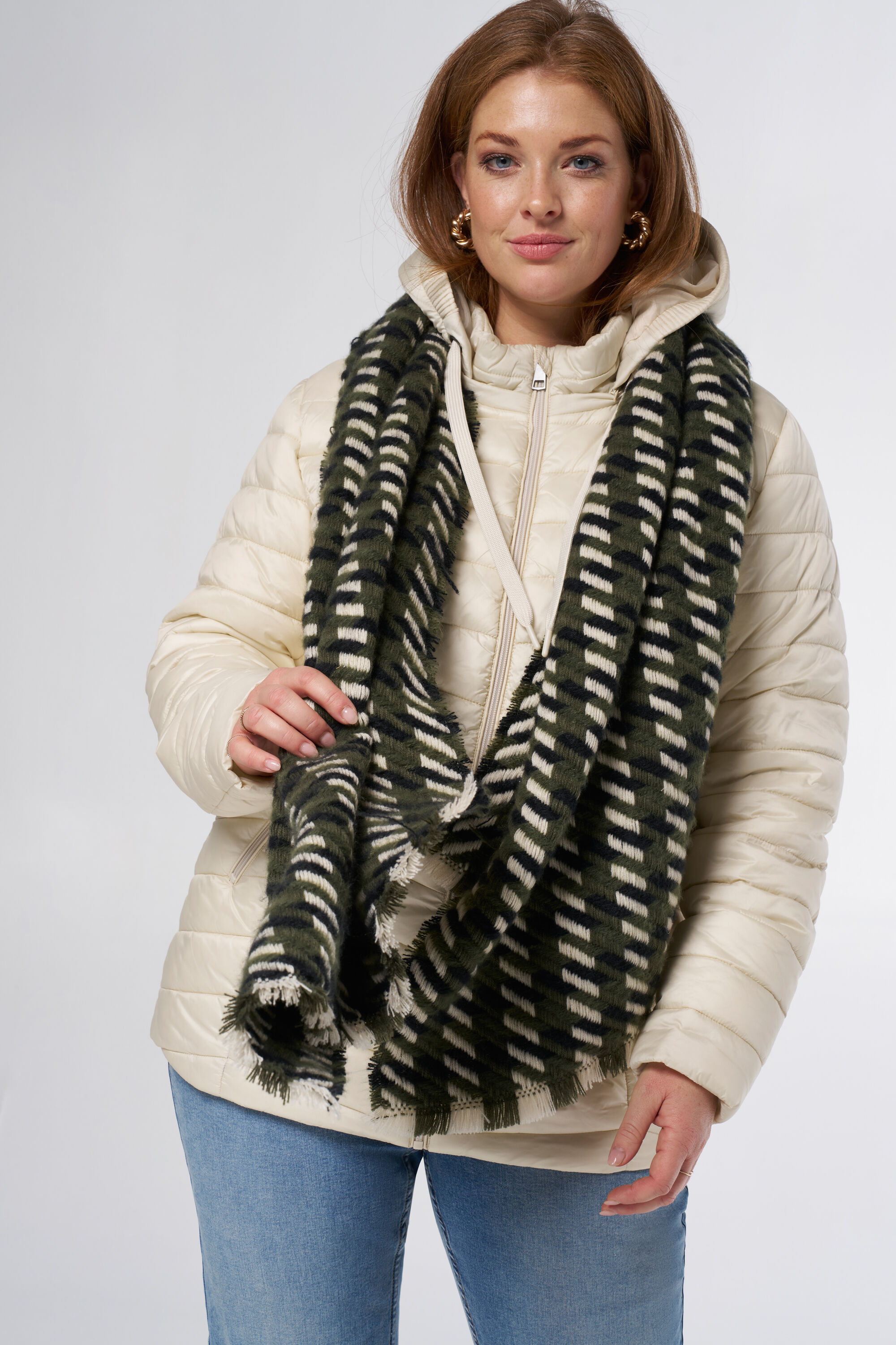 Wintersjaal met print image number 3