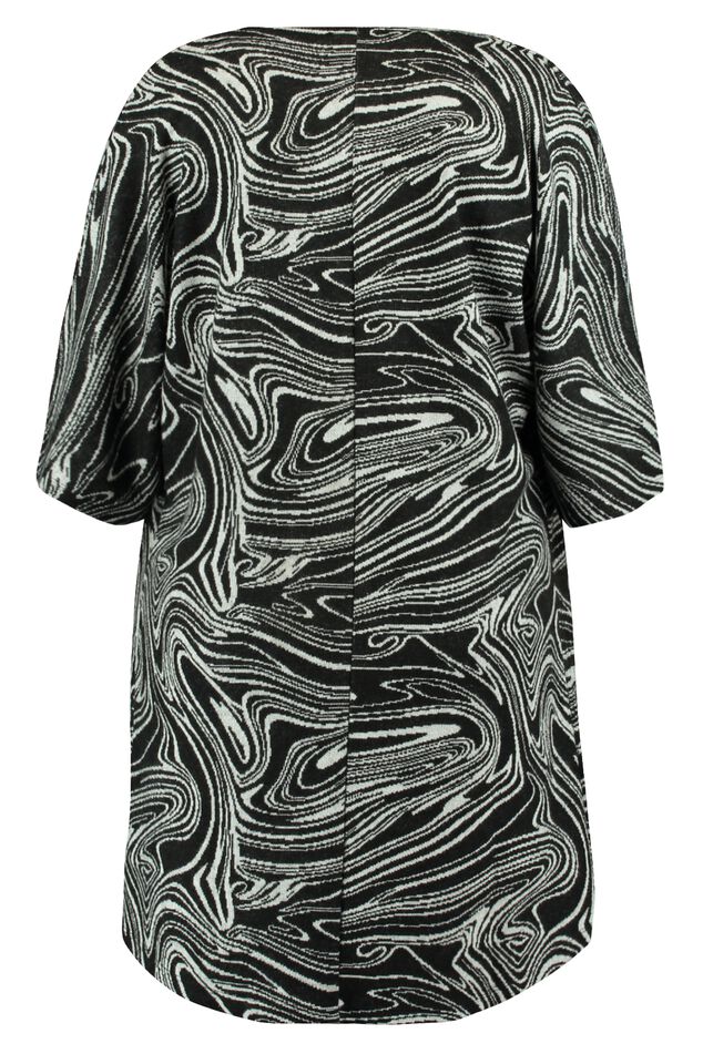 Openvallend vest met print image number 3