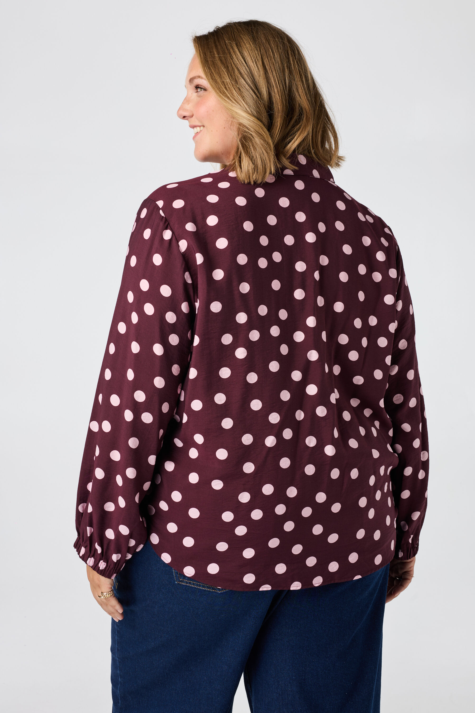 Blouse met polka dot image number 3