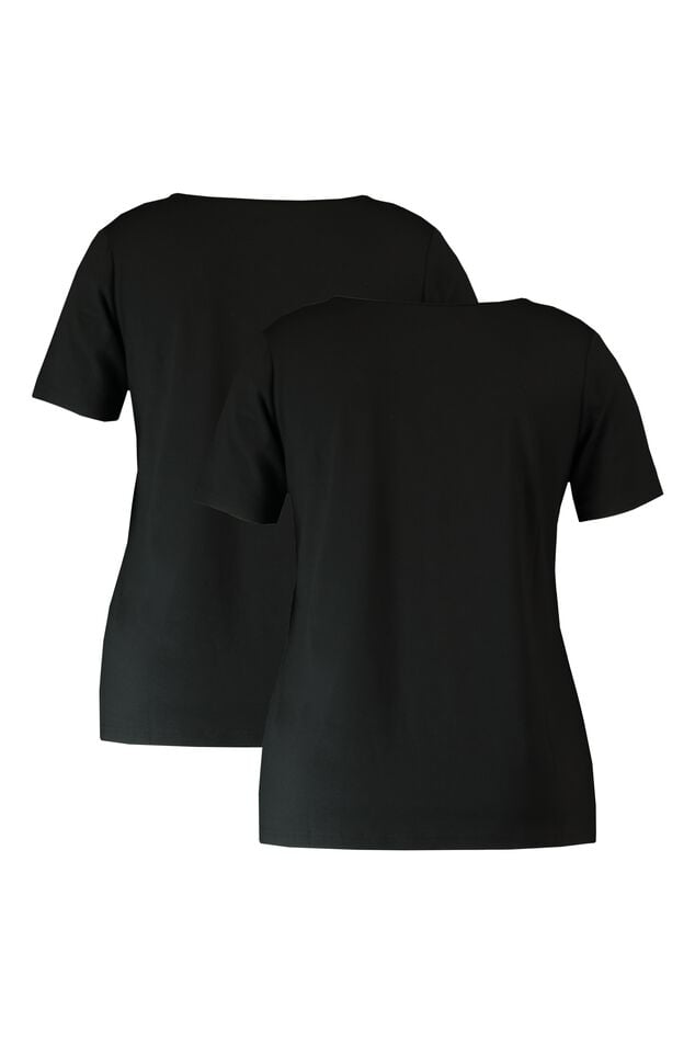 2-pack T-shirts met V-hals image number 2