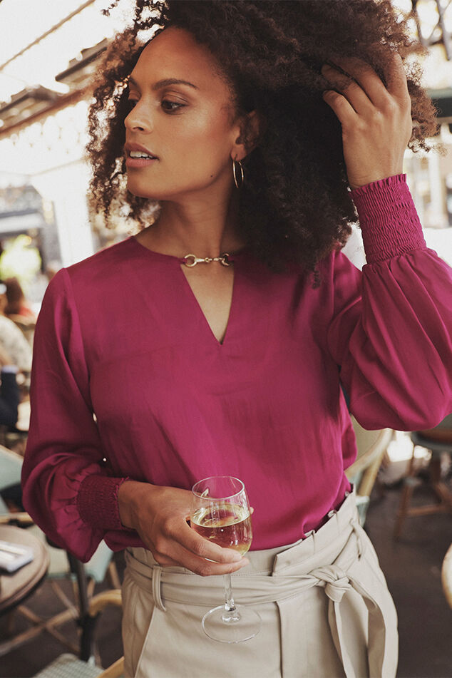 Satijnen blouse image number 0