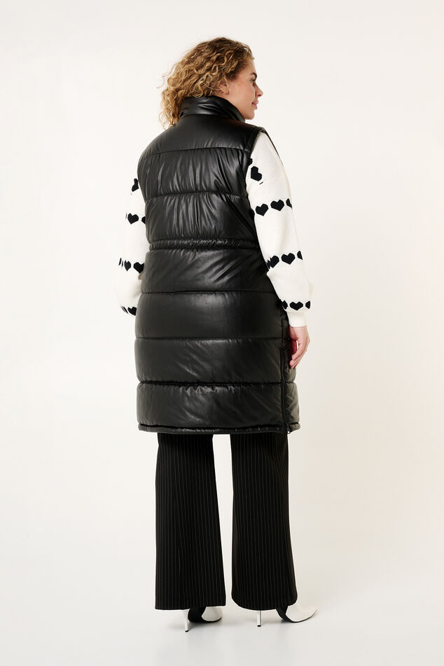 Vegan leren bodywarmer image number 3