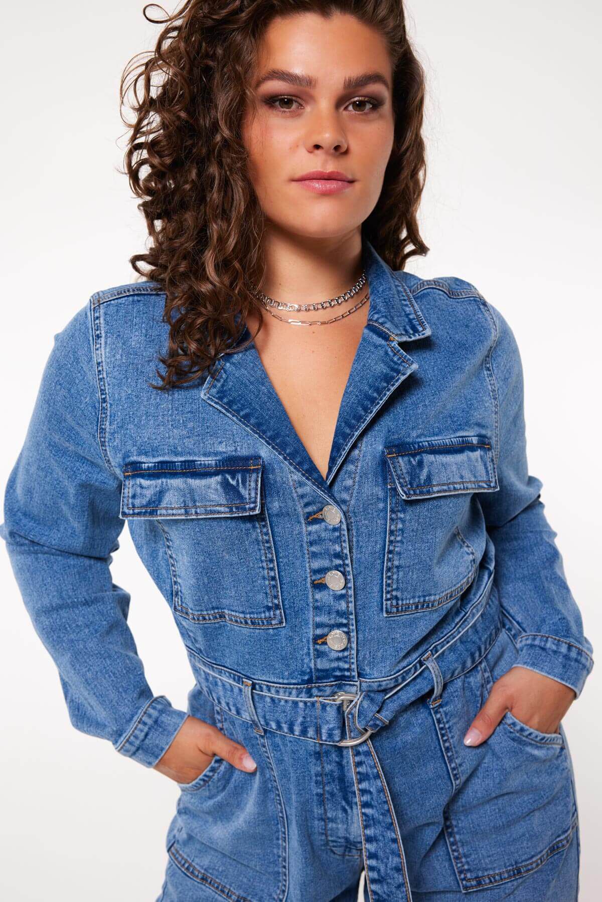 Denim jumpsuit image number 5