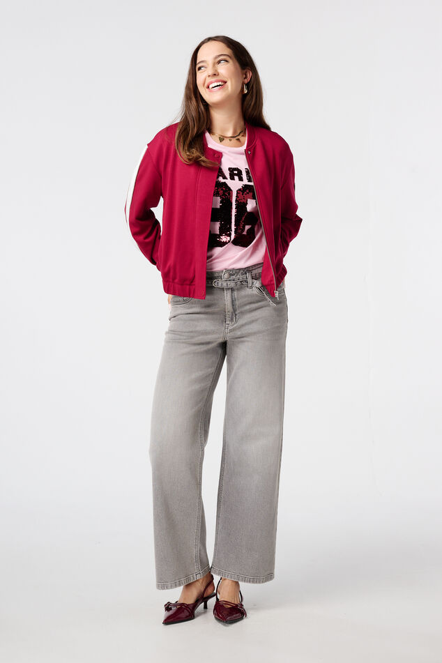 T-shirt met pailletten  image number 5