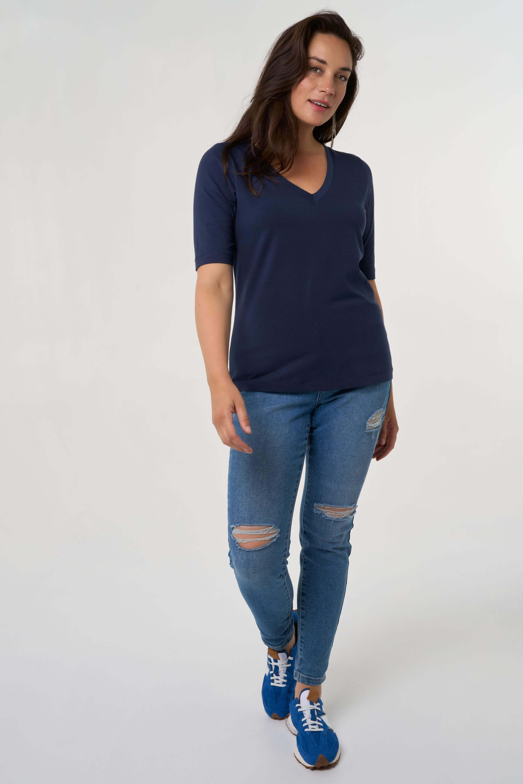Dames T shirt met stretch MS Mode