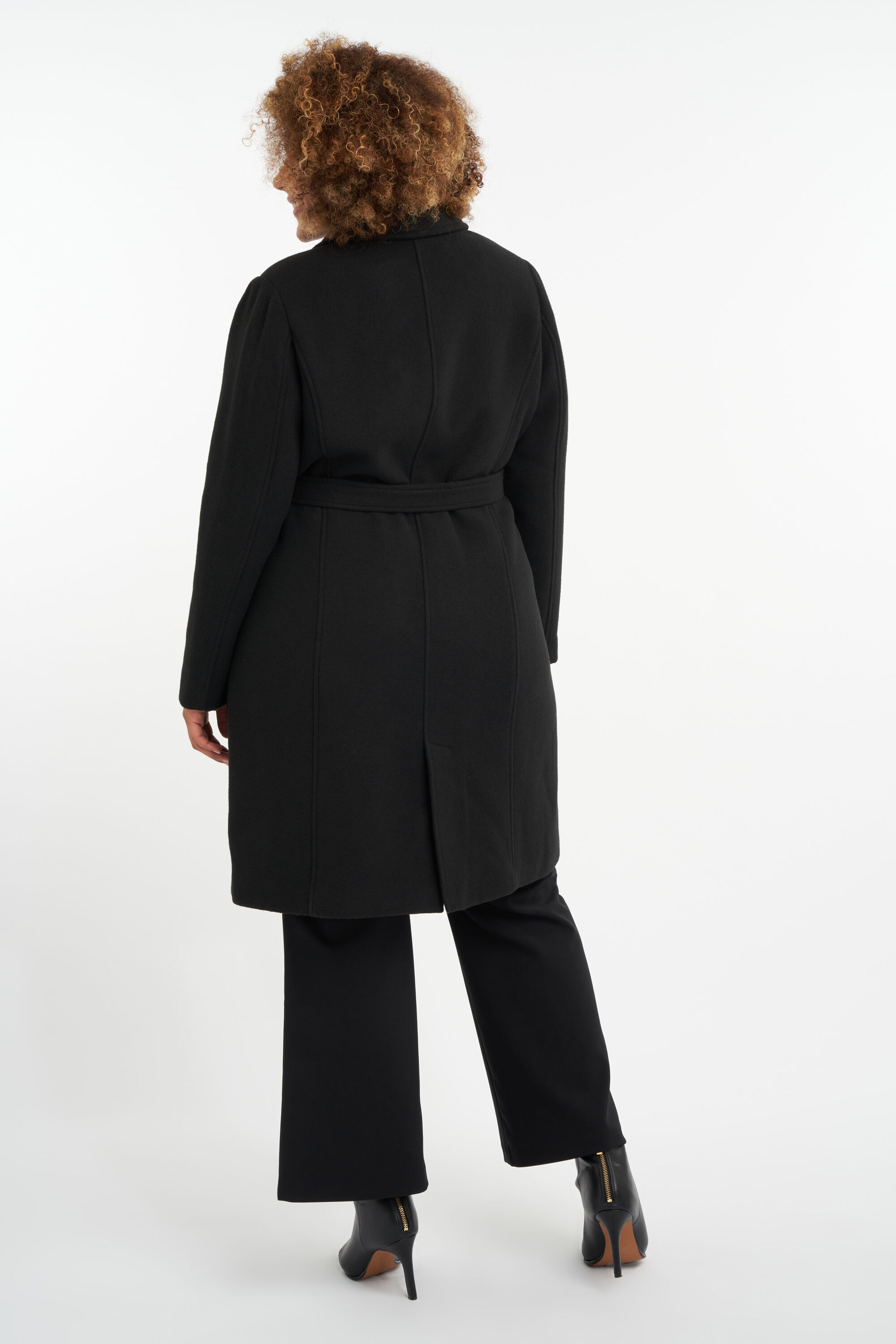 Lange jas met ceintuur image number 4
