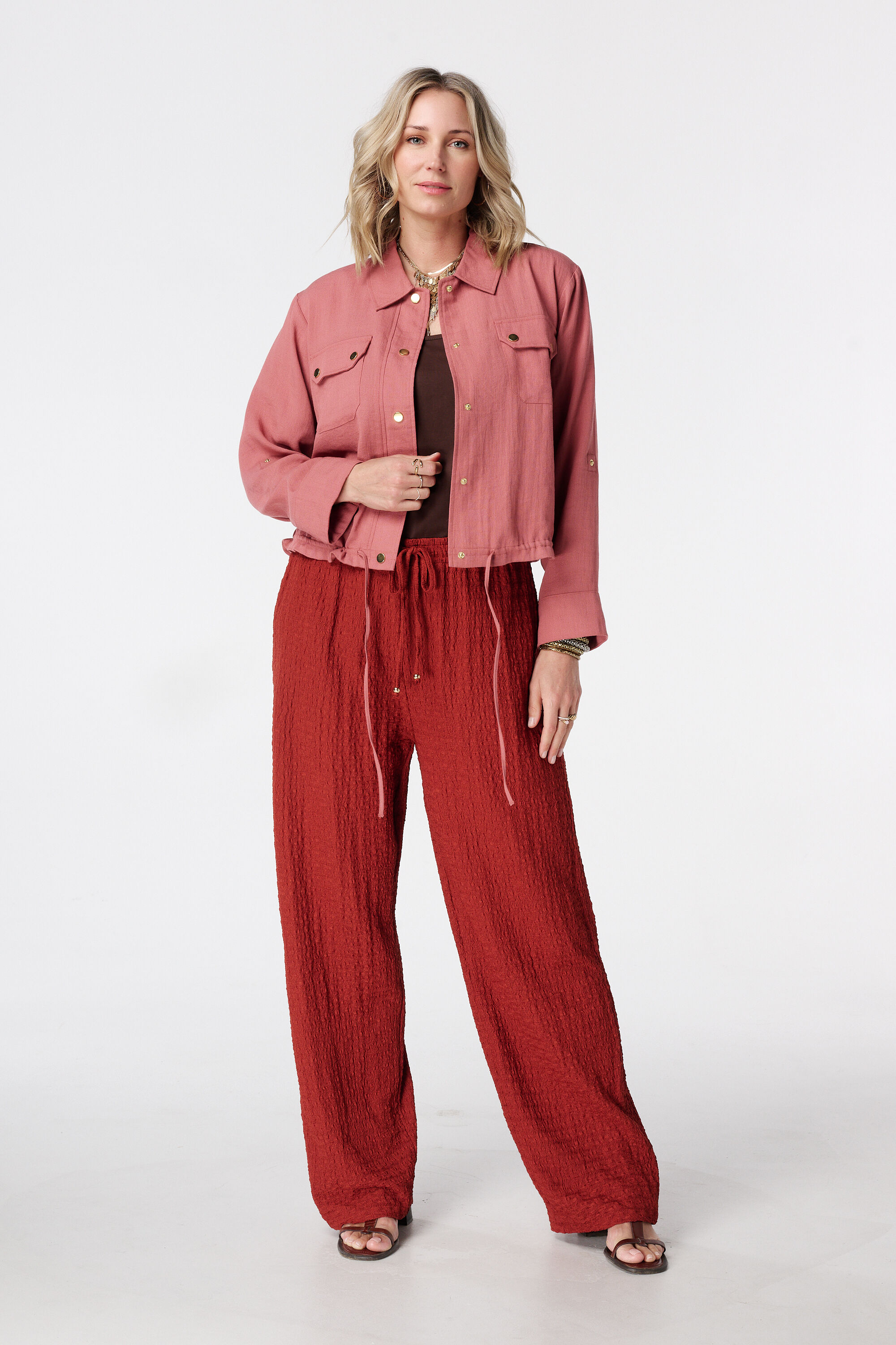 Broek met elastische taille image number 0