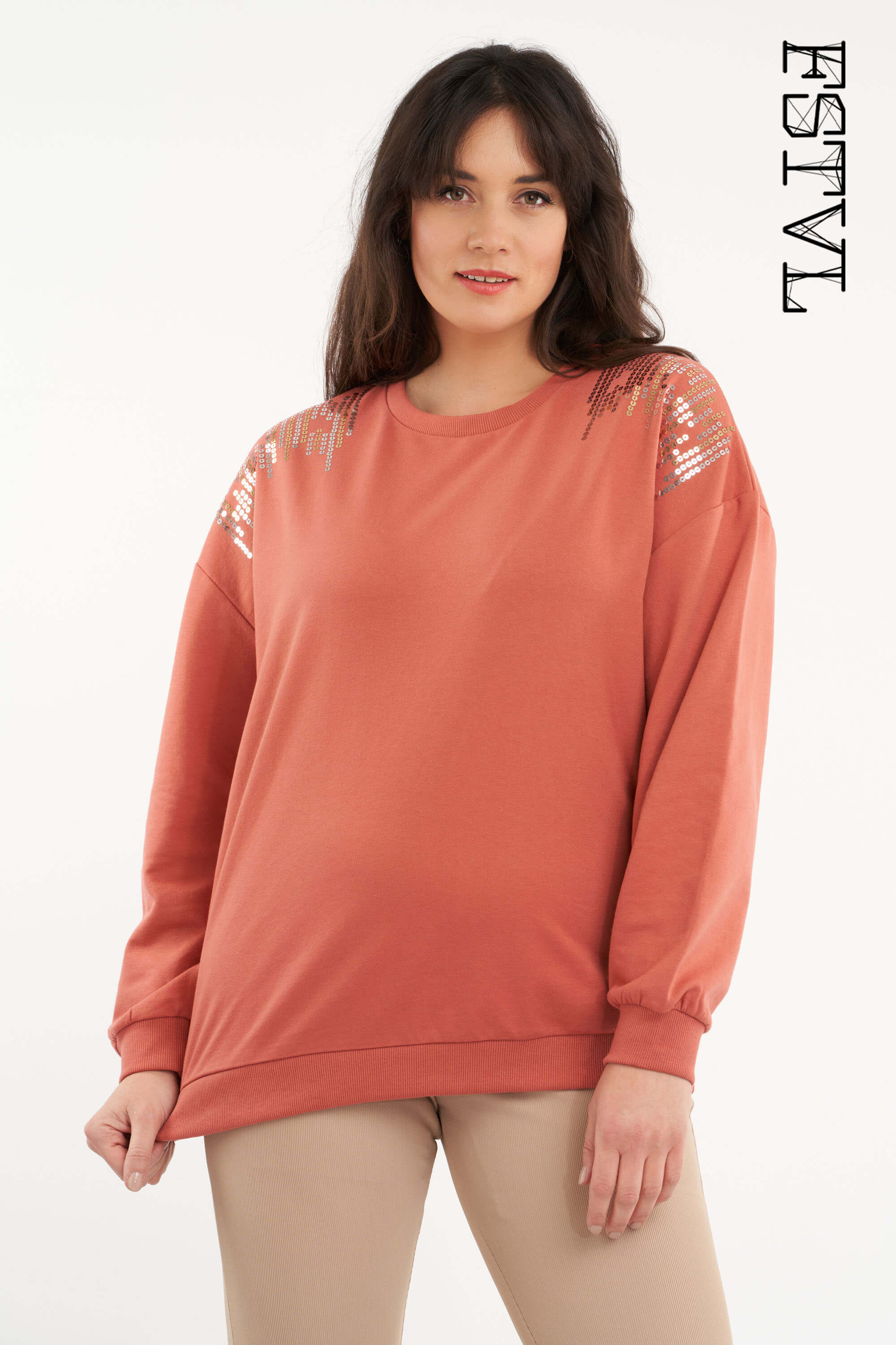 Sweater met pailletten  image number 0