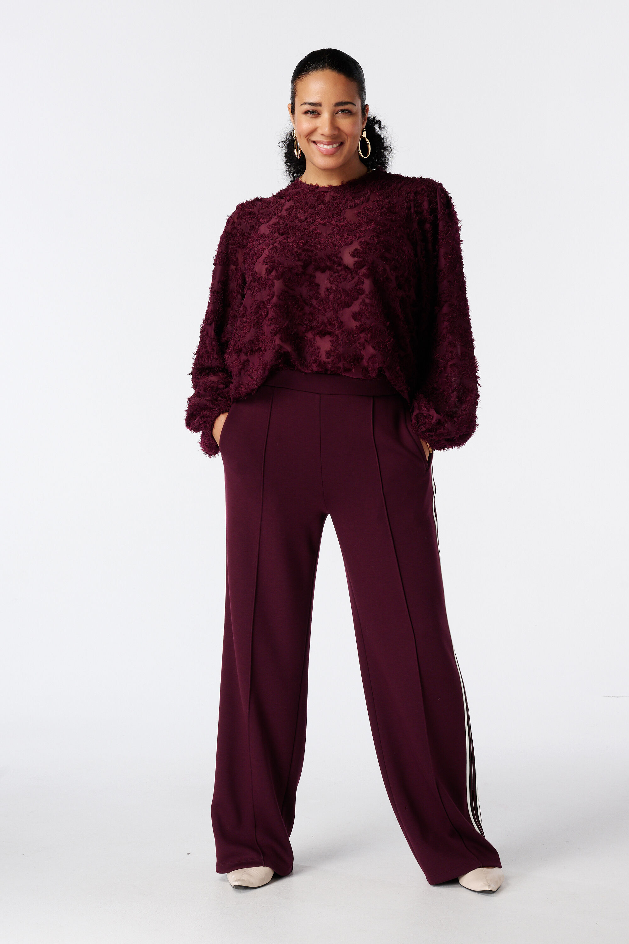 Blouse met ballonmouwen image number 5