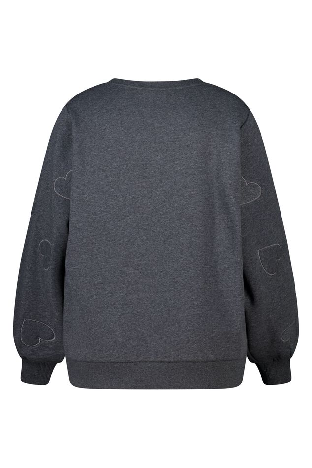 Sweater met geborduurde hartjes image number 2