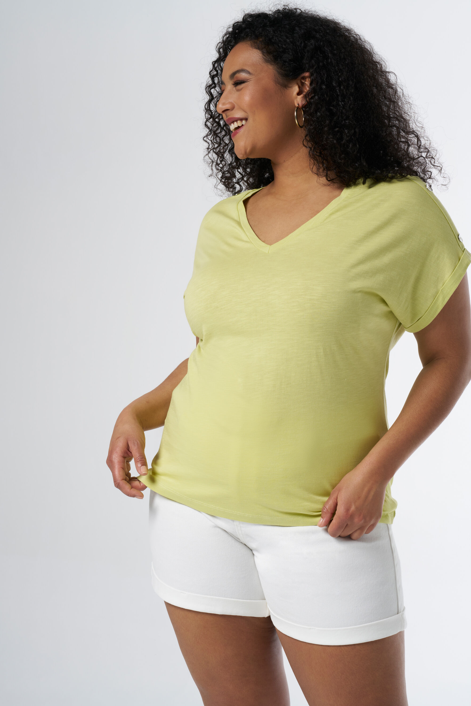 T-shirt met knopen image number 5