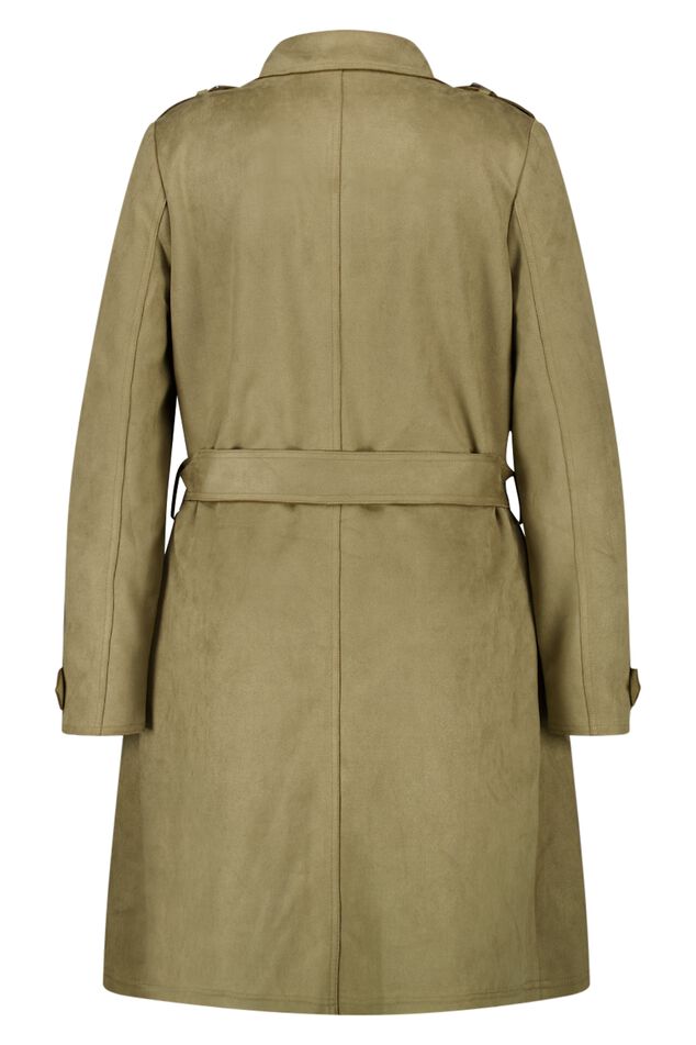 Suedine trenchcoat image number 2