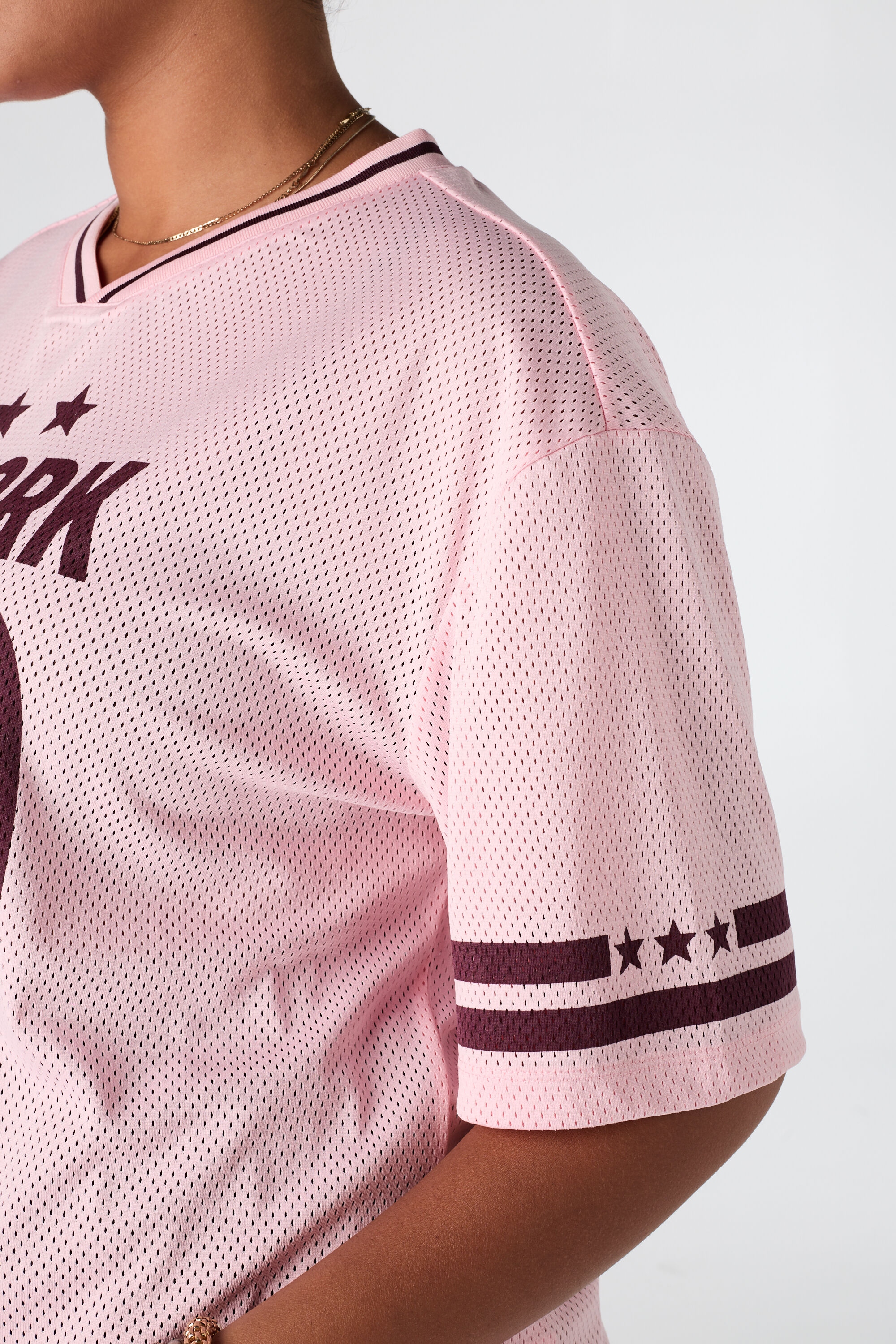 Oversized jersey met sportieve print image number 4