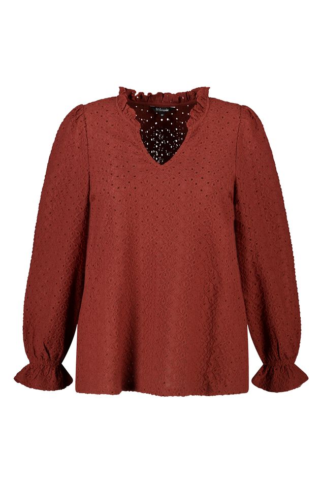 Top met broderie image number 1