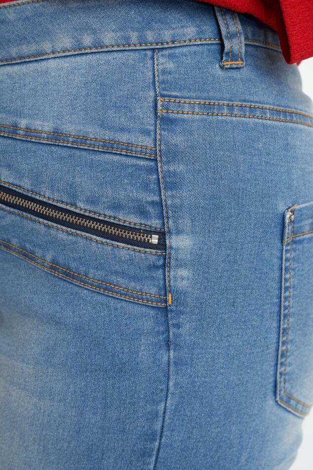 Jeans met ritsdetail image number 5