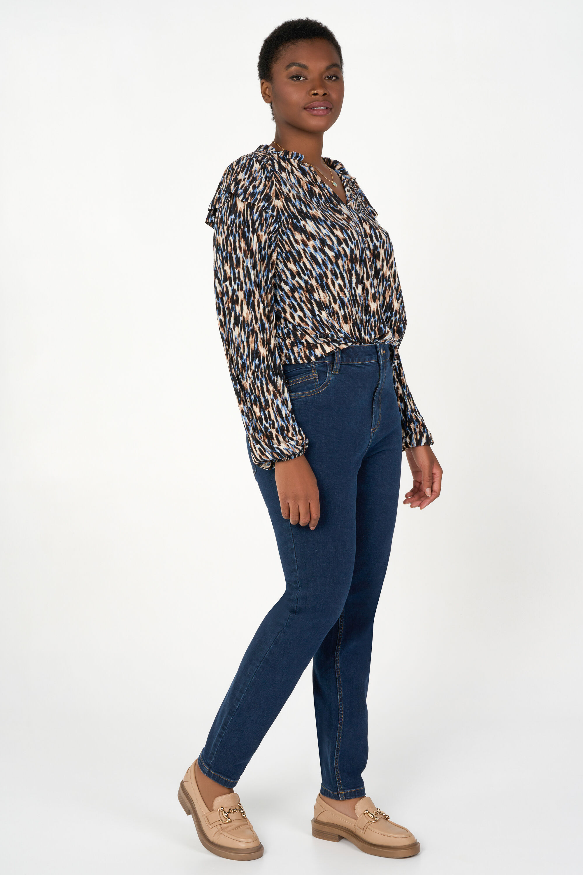 Slim leg jeans IRIS met stretch image number 6