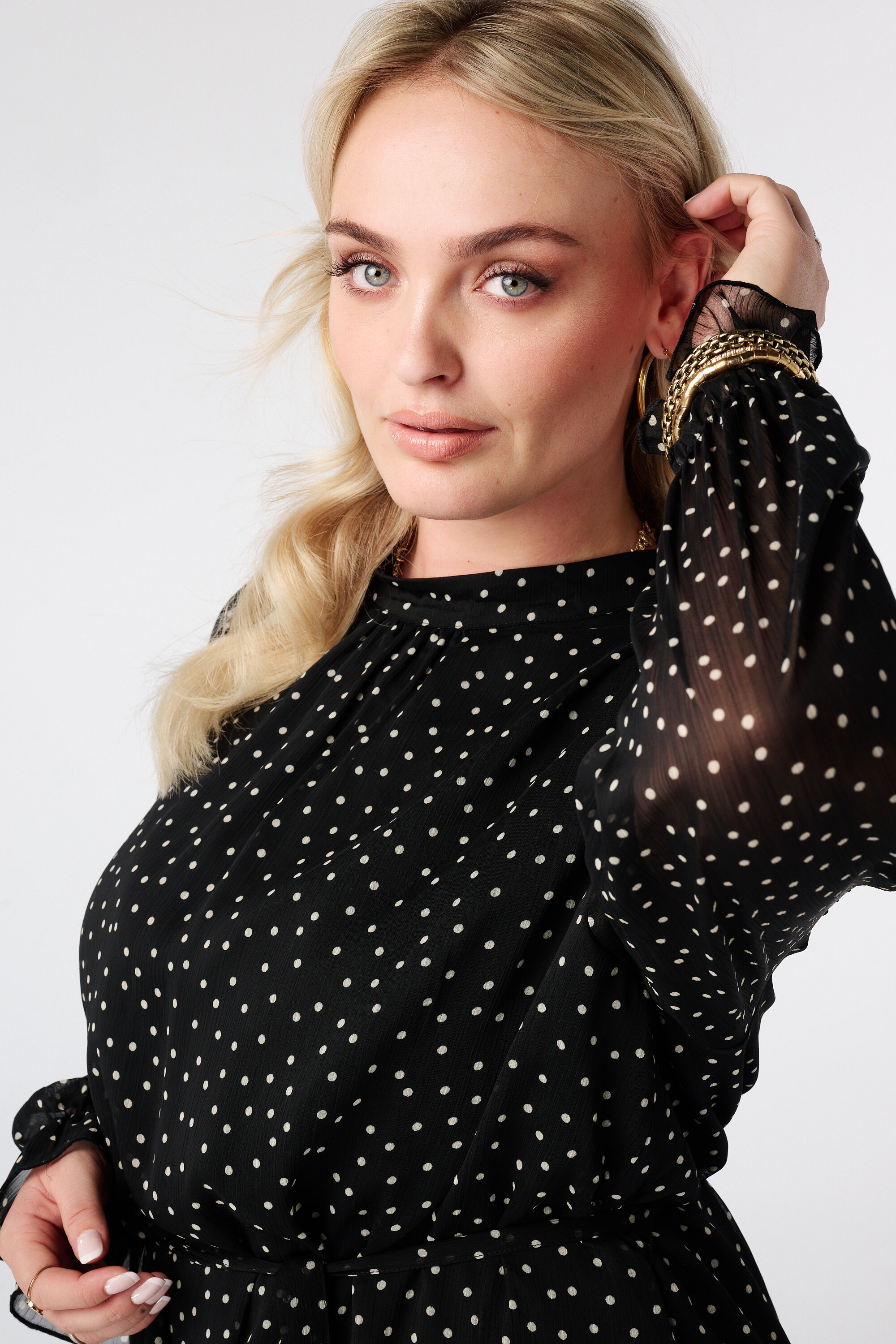 Jurk met polka dot image number 2
