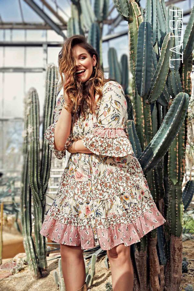 Jurk met patchwork image number 0