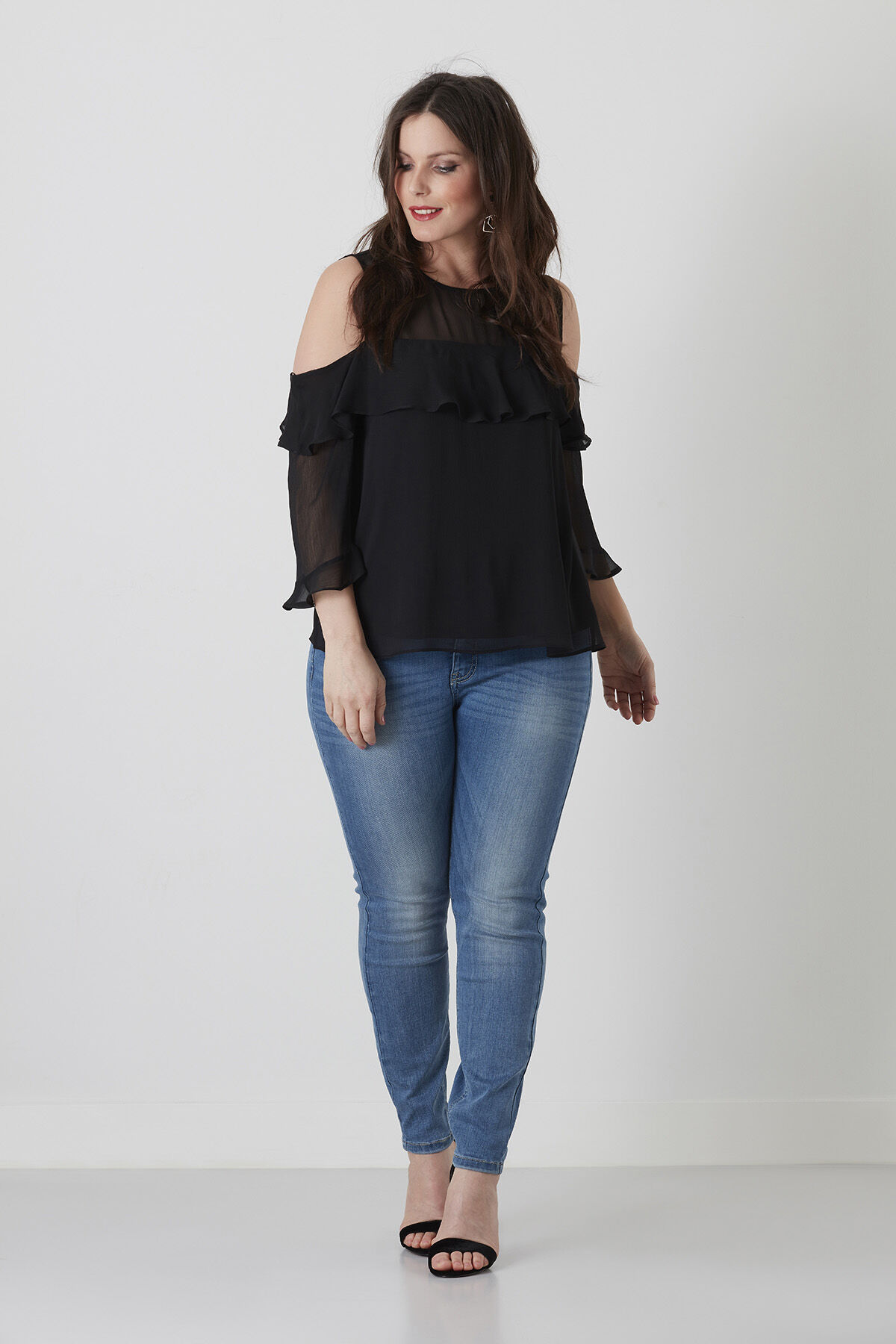 Blouse met open mouwen cheap