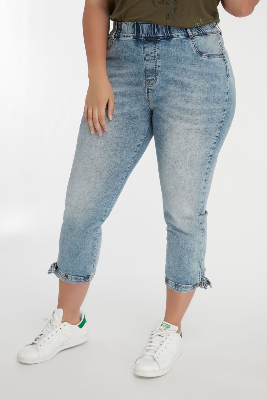 Cropped tregging POPPY met strik detail image number 4