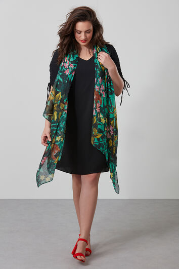 Sjaal met jungleprint