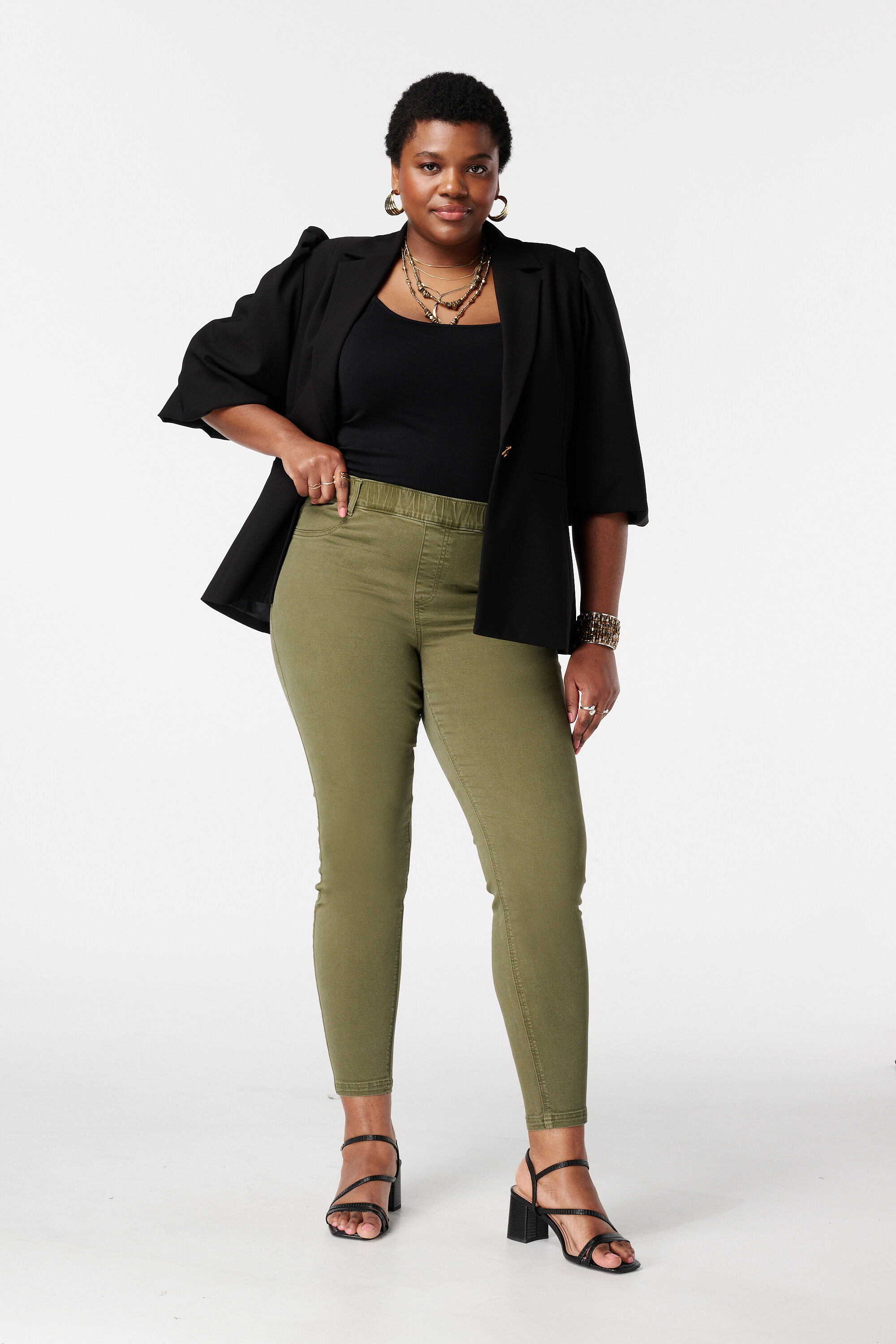 Tregging in jeans look