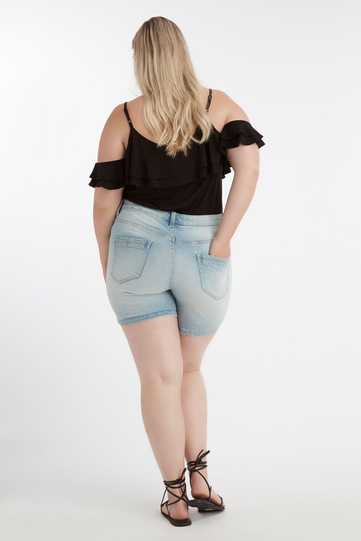 Denim short image number 4