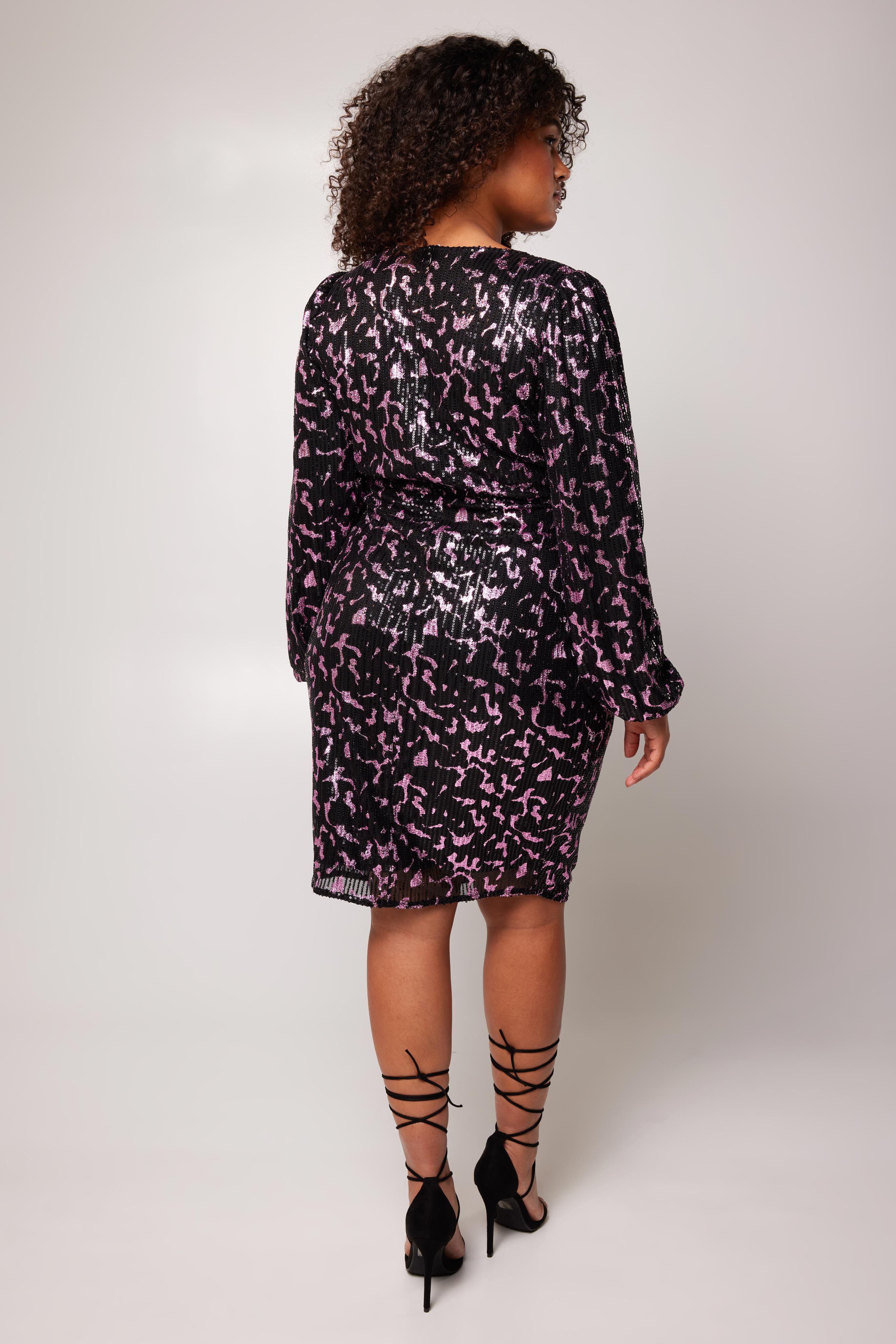 Jurk met pailletten  image number 4