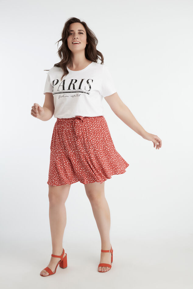 Skort met strik ceintuur image number 0