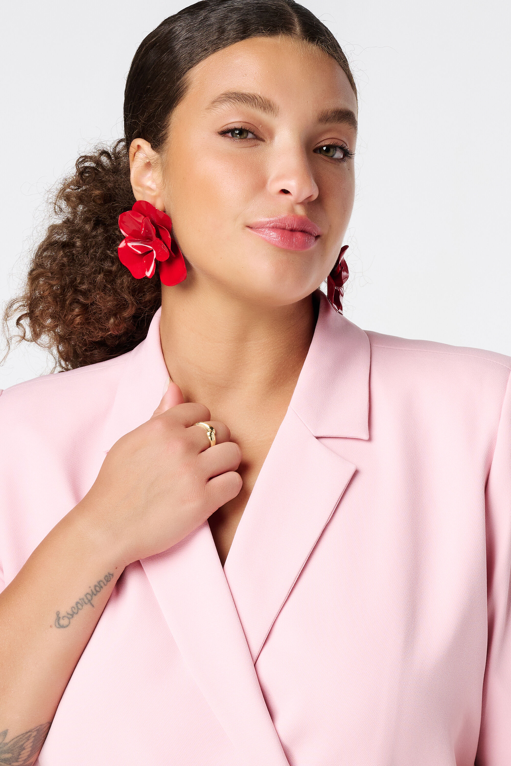 Overslag blazer korte mouwen image number 4